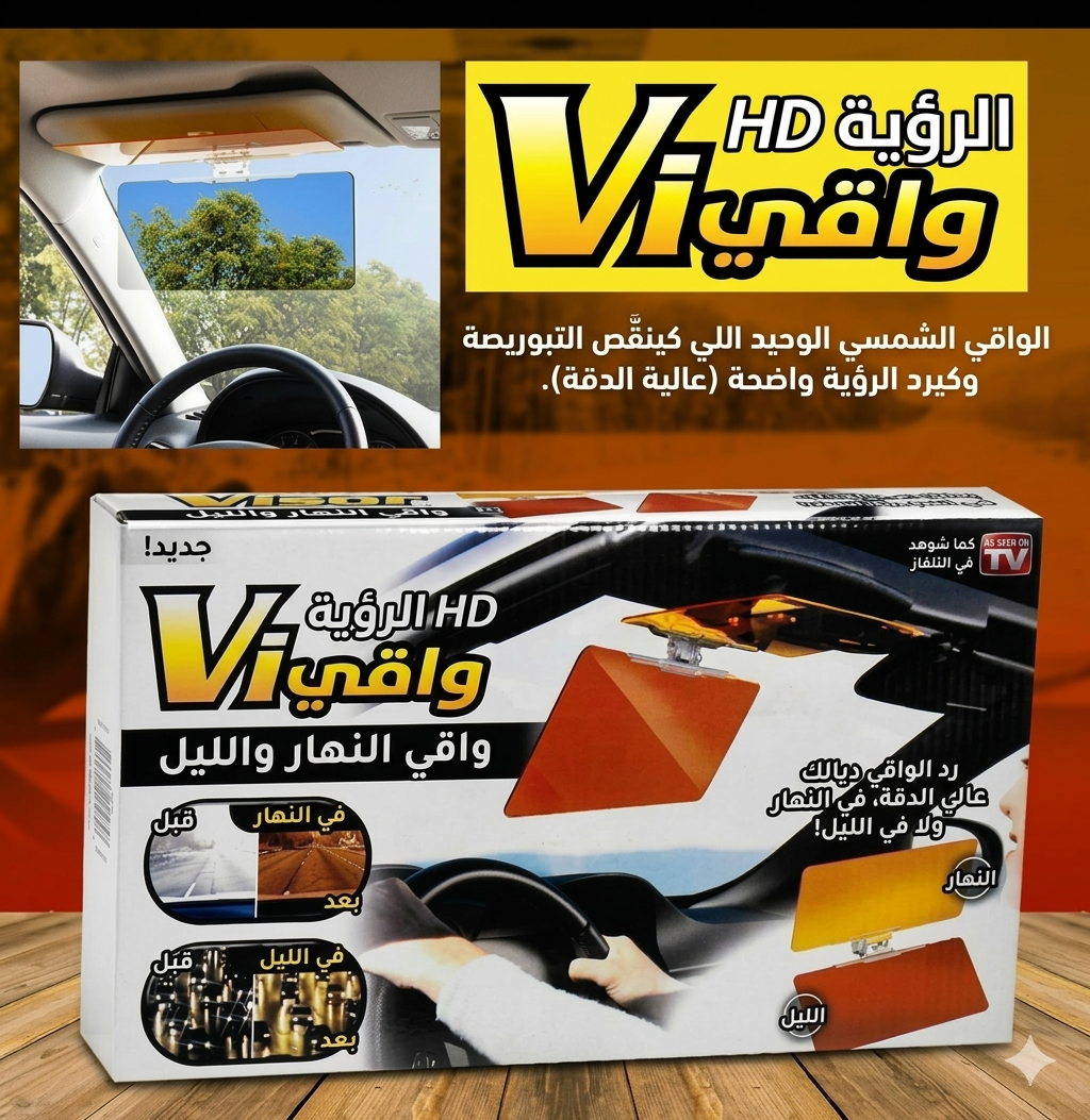 As Seen On Tv Pare Soleil HD Vision Visor + /Anti reflet et vue la nuit et le jour pour voiture